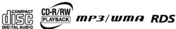 COMPACT disc DIGITAL AUDIO CD-R/RW PLAYBACK mp3/wma RDS