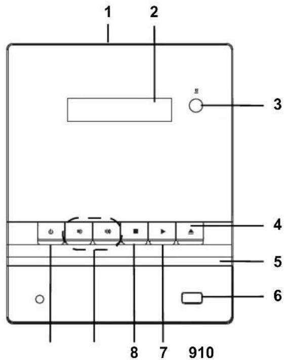 Tevion MDVD 313 - Készülék eleje - 1