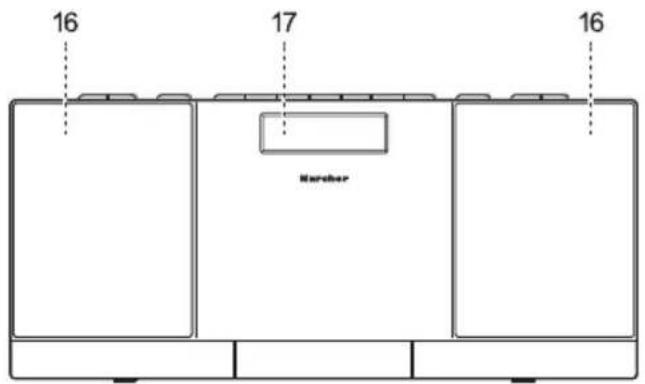 Karcher Audio MC 6540BT - Bedienelemente - 2