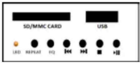 Karcher Audio JB 6602 - USB / SD CARD READER - 1