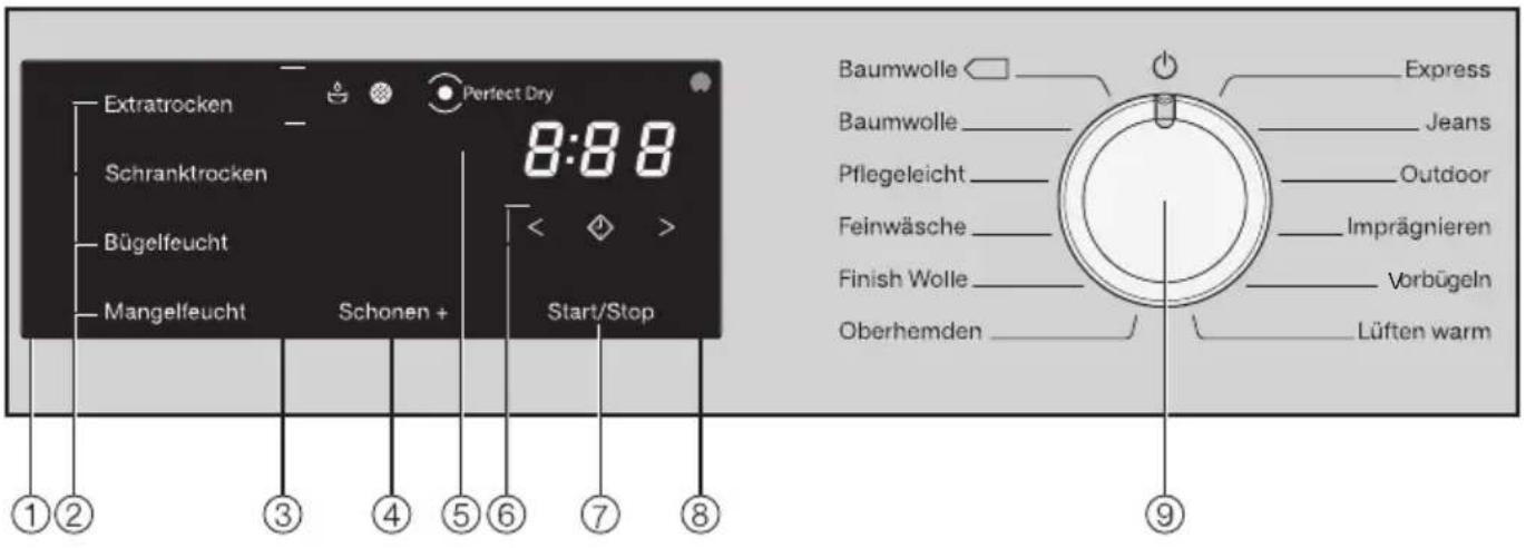 MIELE TCE 630 WP - Bedienblende - 1