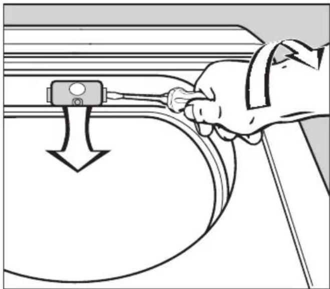 MIELE Novotronic T 223 - Glühlampe für Trommelbeleuchtung auswechseln - 1