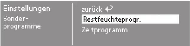 MIELE PT 8505 - Sonderprogramme einstellen - 2