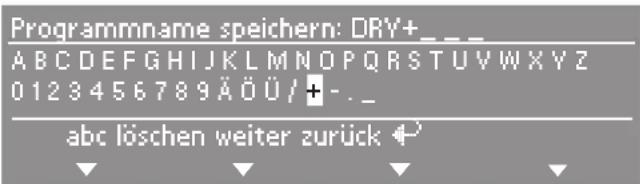 MIELE PT 8505 - Programmname speichern - 2