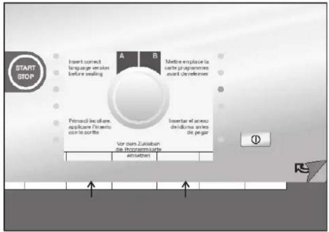 MIELE PT 8401 - Spracheinleger (Programmwahlfolie) einlegen - 1