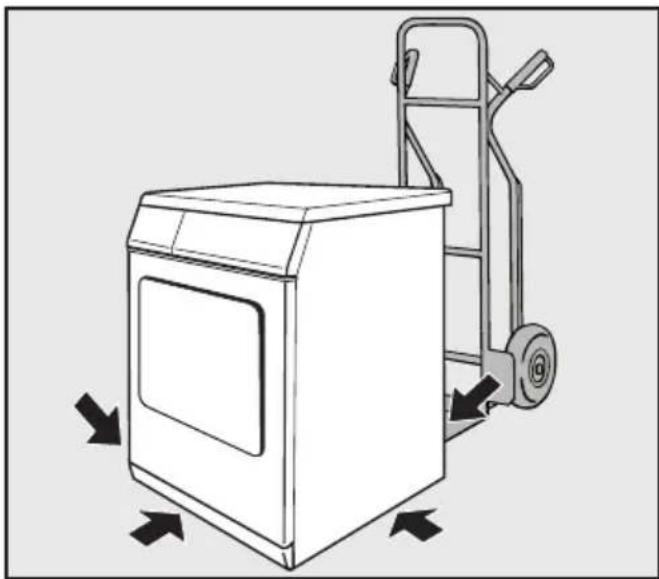 MIELE PT 5135C - Trockner zum Aufstellungsort transportieren - 1