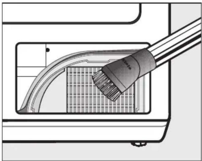 MIELE Premium Edition T 8970 WP - Kühlrippen reinigen (Gitter unten rechts) - 2