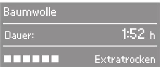 MIELE Softtronic T 9447 C - Anwahl von Programmen über das Display - 2