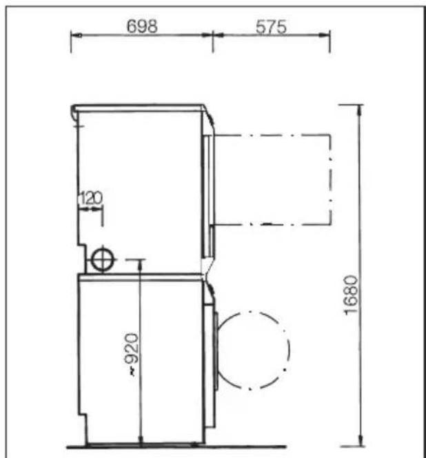MIELE Professional T 5207 - Abluftkamin-Anschluss mit flexiblem Abluftschlauch\* - 4
