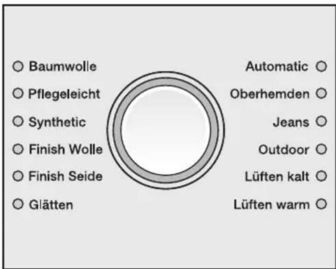 MIELE T 8324 - Programm wählen - 1