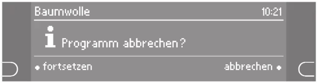 MIELE Supertronic T 8001 WP - Programm abbrechen - 1