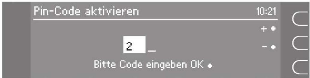 MIELE Supertronic T 8001 WP - Pin-Code aktivieren - 1