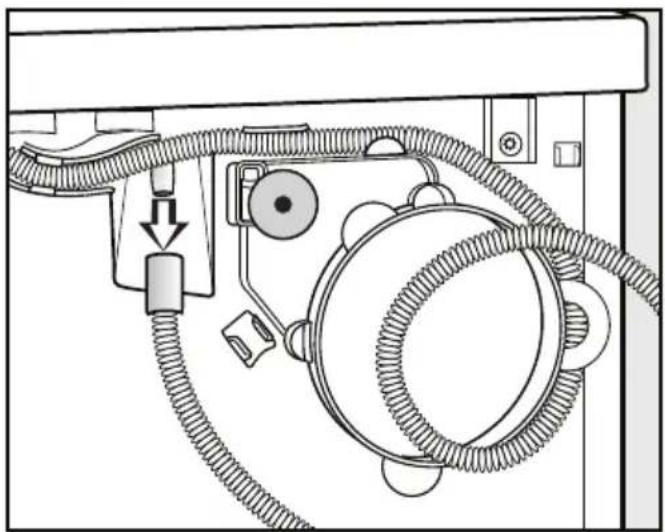 MIELE T 7984 C Exklusiv Edition - Ablaufschlauch verlegen - 1