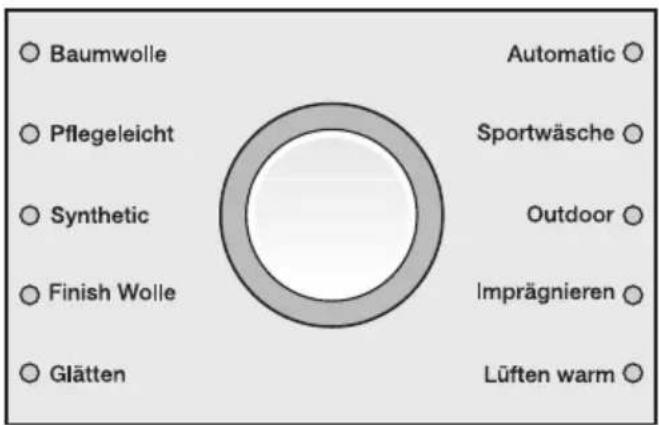 MIELE T 7754 - Programm wählen - 1