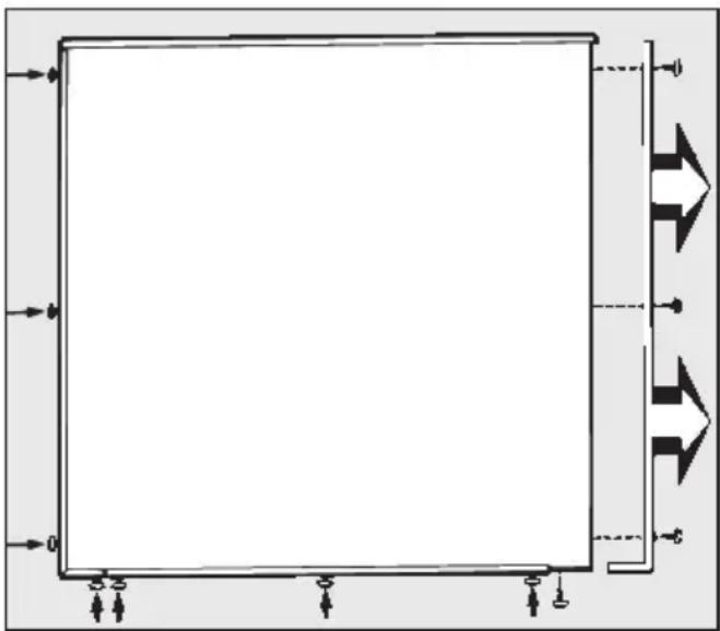 MIELE T 679 c - Dekorplatte der Tür einsetzen oder auswechseln - 1