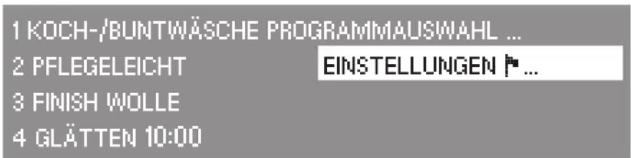 MIELE T 4889C - Menü Einstellungen öffnen - 1