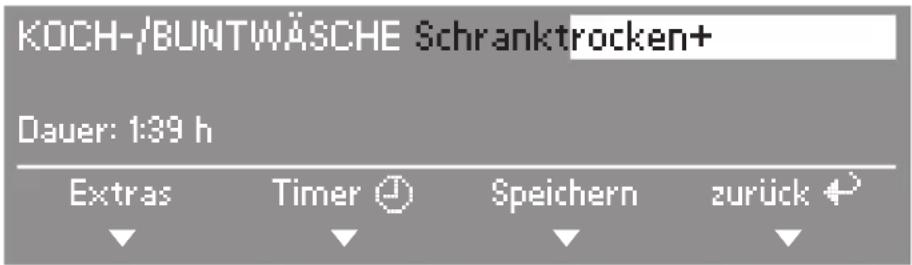 MIELE T 4888 C - Untermenü Extras öffnen - 1