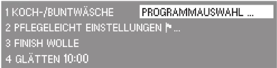 MIELE T 4888 C - Einstiegsmenü - 1