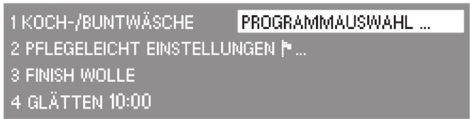 MIELE T 4882 C - Einstiegsmenü - 1