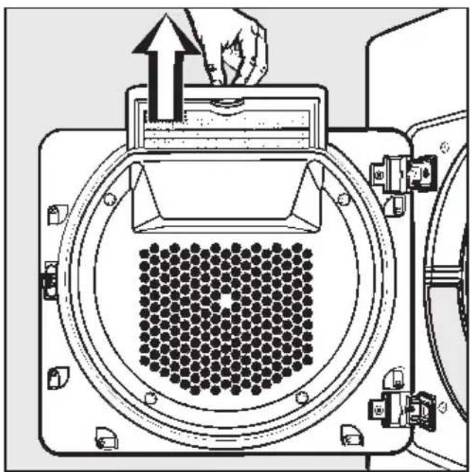 MIELE T 484 C - Flusensiebe reinigen - 1