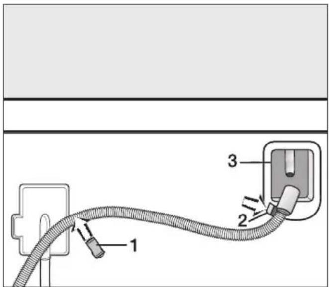 MIELE T 4809 CI - Ablaufschlauch verlegen - 1
