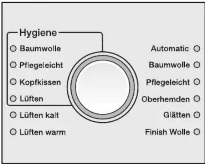 MIELE T 4805 C - Programm wählen - 1