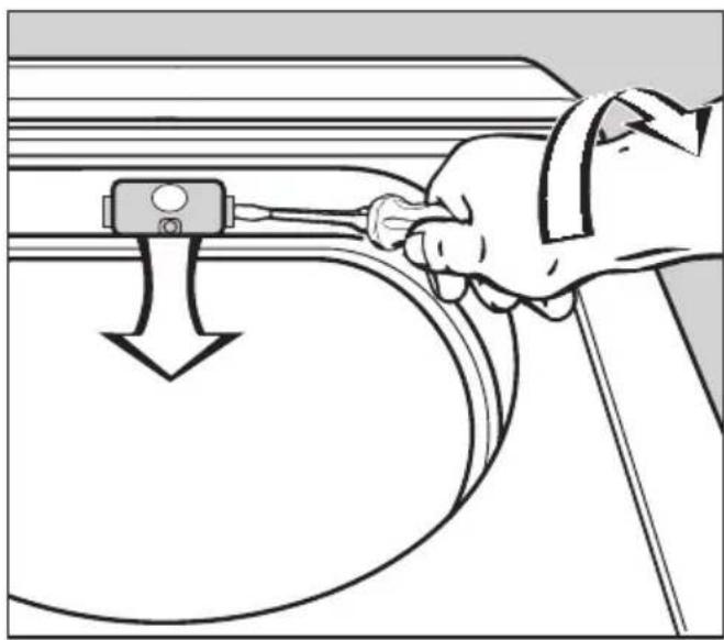 MIELE T 4427 C - Glühlampe für Trommelbeleuchtung auswechseln - 1