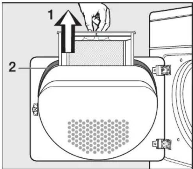 MIELE T 4323 - Flusensieb reinigen - 1