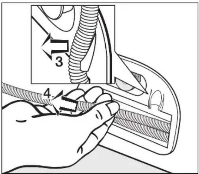 MIELE T 4262 - Ablaufschlauch verlegen - 2