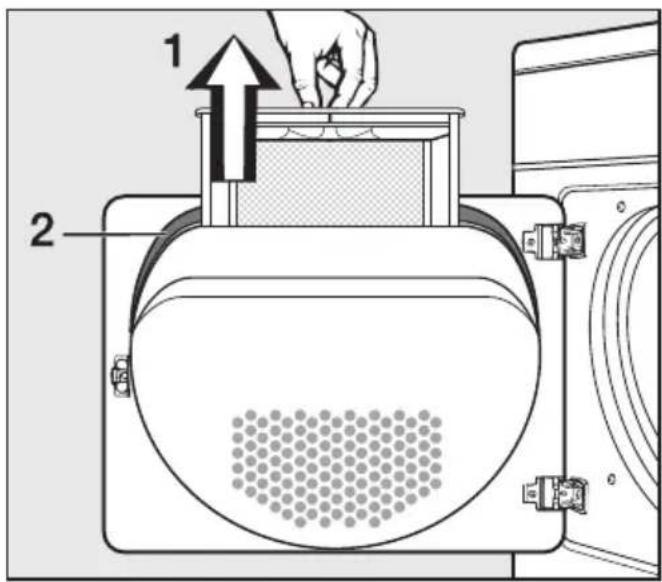 MIELE T 4162 - Flusensieb reinigen - 1