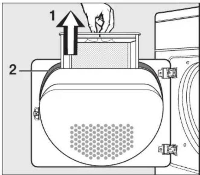 MIELE Softtronic T 4122 - Flusensieb reinigen - 1