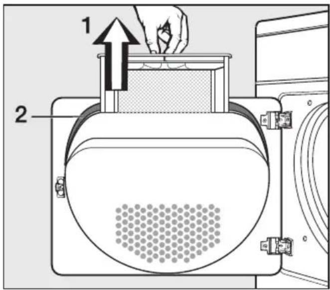 MIELE T 4105 - Flusensieb reinigen - 1