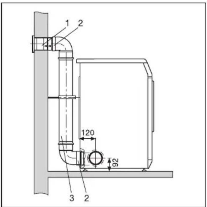 MIELE Vitality T 200 A - ⑧Abluftleitungssystem aus gesteckten Rohren - 2