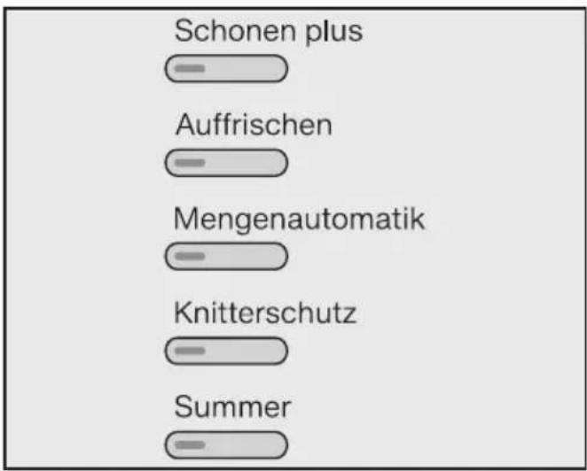 MIELE TML 440 WP - Optionen oder Startvorwahl wählen (gegebenenfalls) - 1