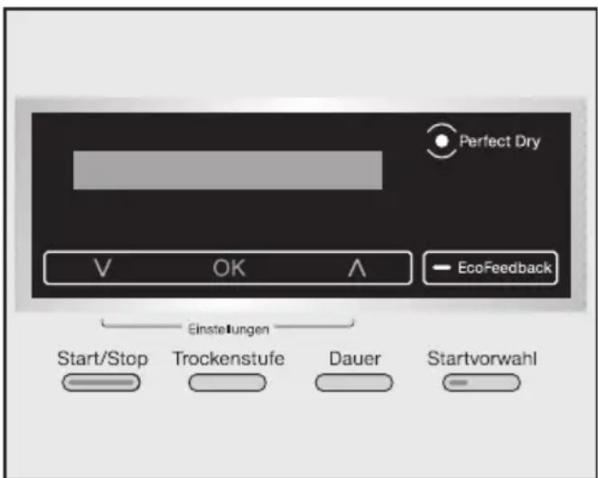 MIELE TKG 450 WP - Bedienungsblende - 2