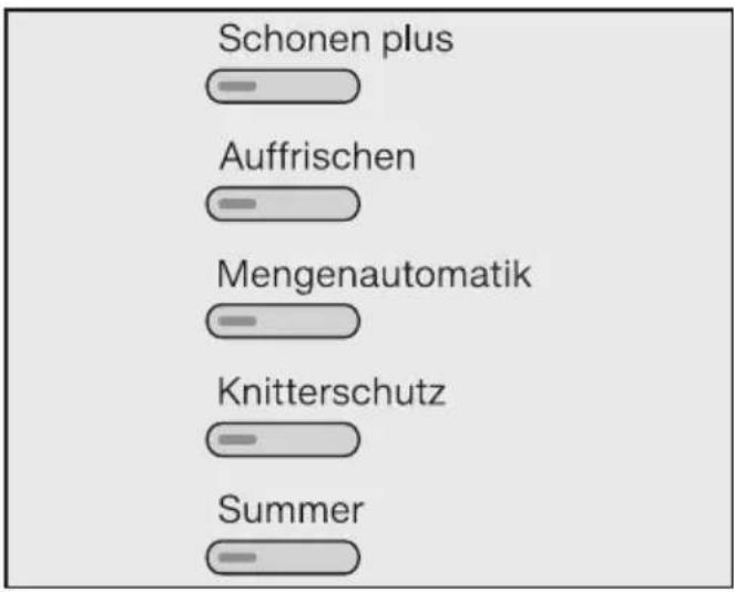 MIELE TKG 650 WPS Finish ECO - Optionen oder Startvorwahl wählen (gegebenenfalls) - 1