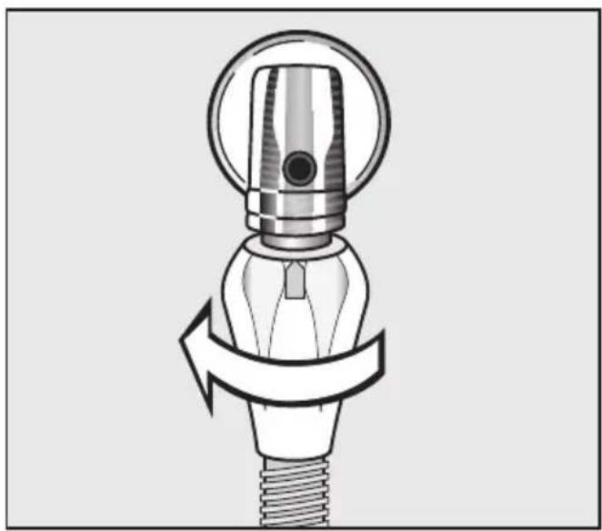 MIELE Novotronic T 478 G - Anschluss an die Gassteck-dose - 3