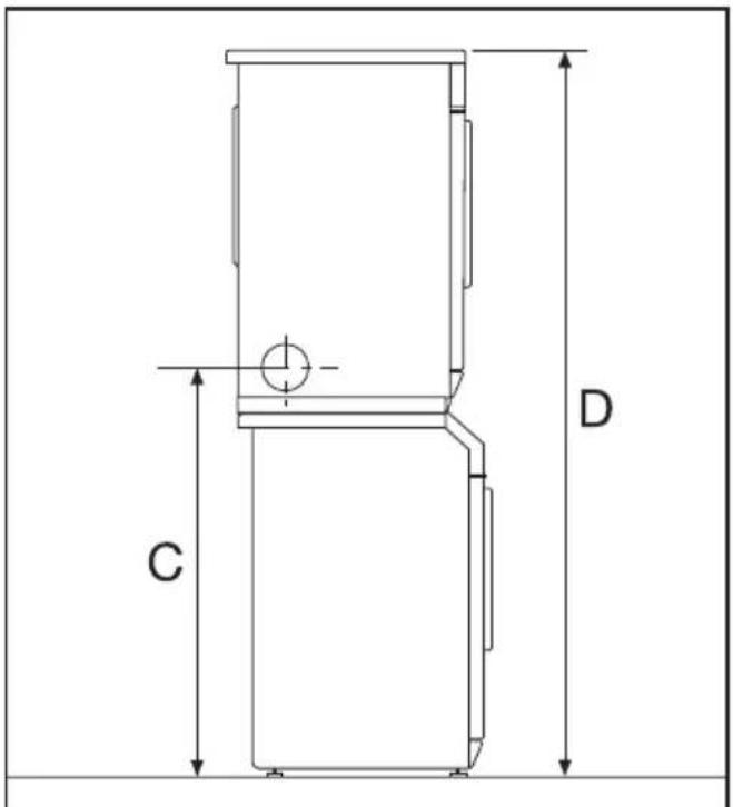 MIELE Novotronic T 263 - Abluftkamin-Anschluss mit flexiblem Abluftschlauch\* - 5