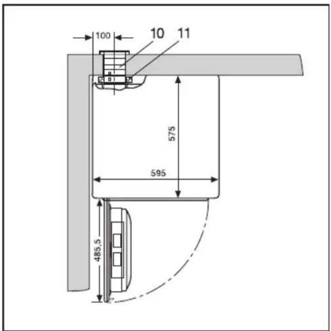 MIELE Novotronic T 263 - Direktanschluss an das Mauerrohr\* - 2