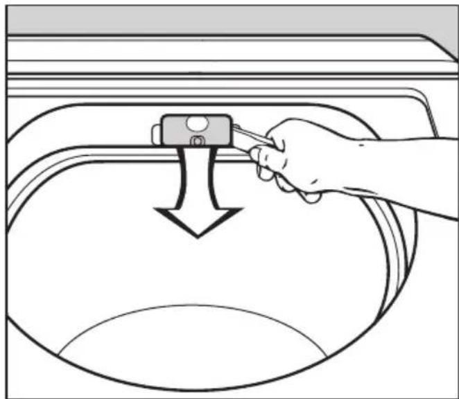 MIELE T 267 - Glühlampe für Trommelbeleuchtung auswechseln - 1