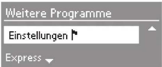 MIELE T 9747 WP - Weitere Programme/Einstellungen - 1