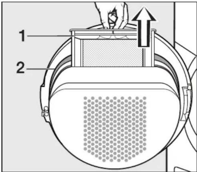 MIELE T 9747 WP - Siebflächen der Flusensiebe reinigen - 1
