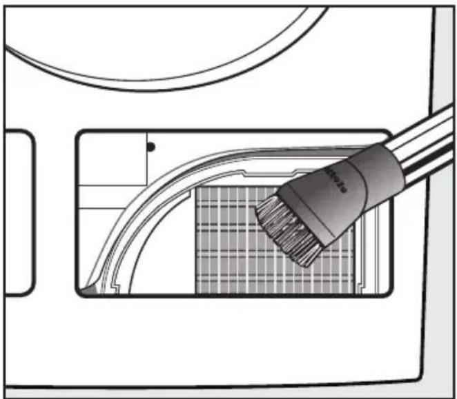 MIELE T 9747 WP - Kühlrippen reinigen (Gitter unten rechts) - 2