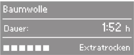 MIELE T 9466 - Anwahl von Programmen über das Display - 2