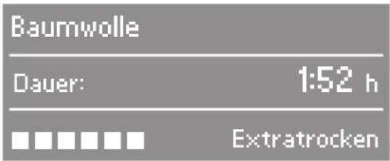 MIELE T 9466 - Trockenstufe wählen (z.B. Programme Baumwolle, Pflegeleicht, Synthetic ...) - 1