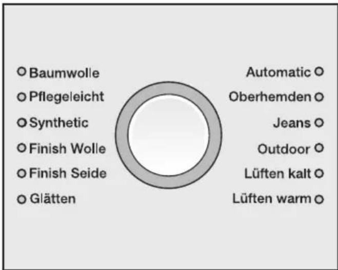 MIELE T 9146 - Programm wählen - 1