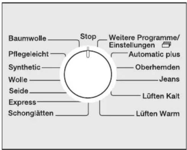 MIELE T 8967 WP - Programm wählen - 1