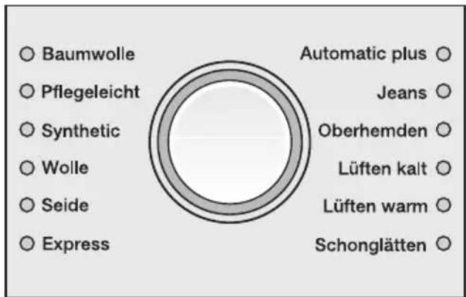 MIELE HomeCare XL T 8801 WP - Programm wählen - 1