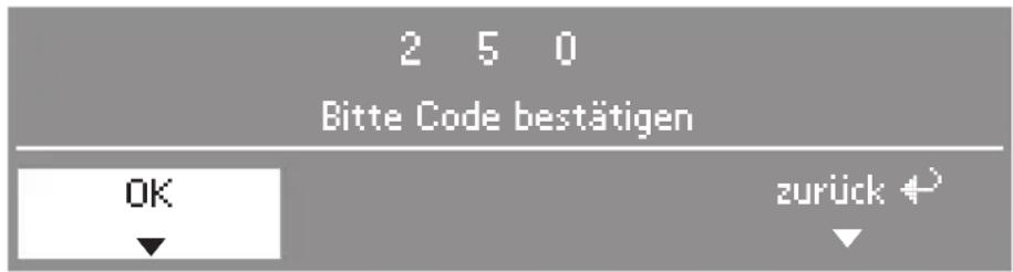 MIELE T 8687 C - Code eingeben - 2