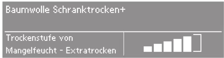 MIELE T 8687 C - – Trockenstufenprogramme - 1